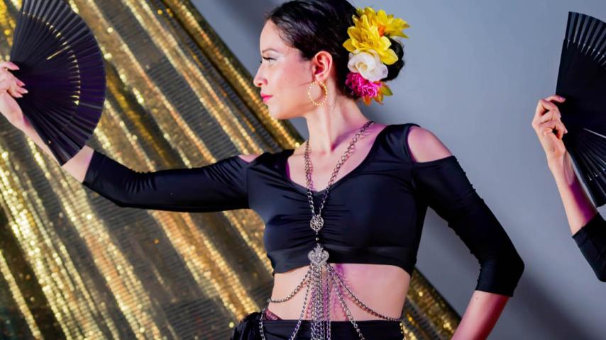 Academia de Danzas Orientales Mapanare, Andrea lorena Castro danzando